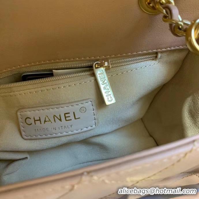 Fashionable Chanel small Flap Bag Original Sheepskin Leather AS1490 apricot