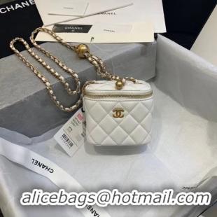 Well Crafted Chanel Original Small classic chain box handbag AP1447 white