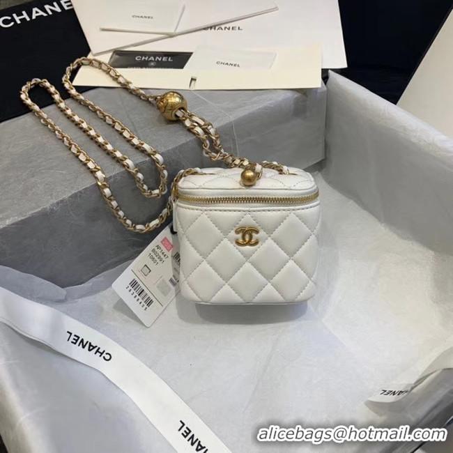 Well Crafted Chanel Original Small classic chain box handbag AP1447 white