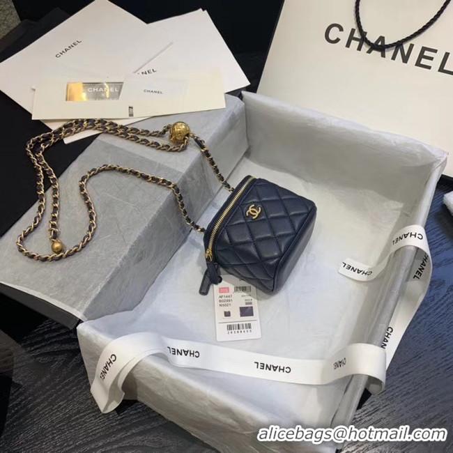 Good Taste Chanel Original Small classic chain box handbag AP1447 dark blue