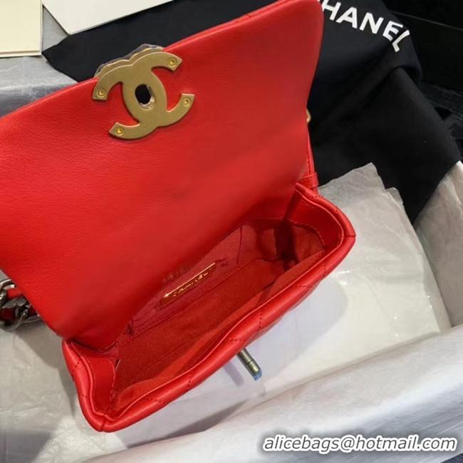 Good Product Chanel 19 Bodypack Sheepskin Leather AS1163 red