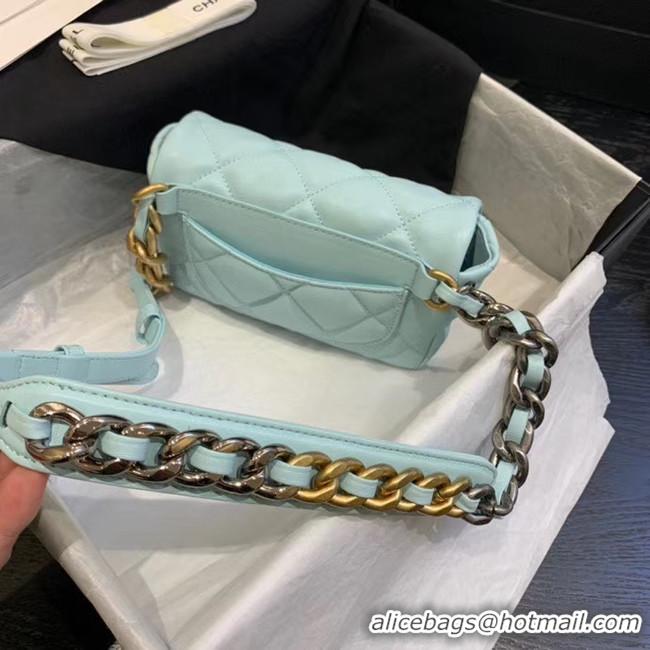 Trendy Design Chanel 19 Bodypack Sheepskin Leather AS1163 sky blue