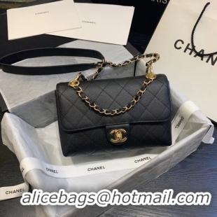 Discount Chanel Original Soft Leather Small flap bag AS1459 black