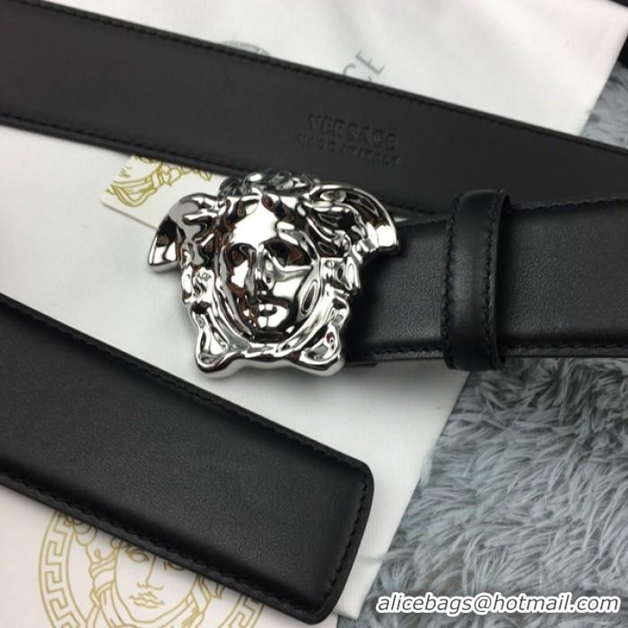 Promotional Versace Palazzo Belt With Medusa V1206 Black/Silver