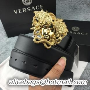 Top Quality Versace Palazzo Belt With Medusa V1208 Black/Gold