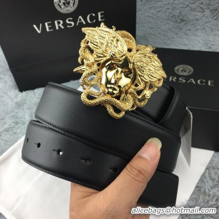 Top Quality Versace Palazzo Belt With Medusa V1208 Black/Gold