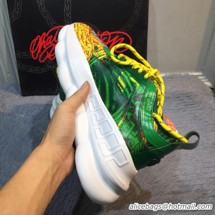 Super Quality Versace Chain Reaction Sneakers V5804 Green