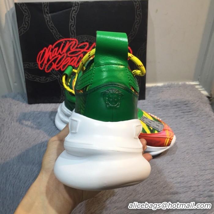 Super Quality Versace Chain Reaction Sneakers V5804 Green