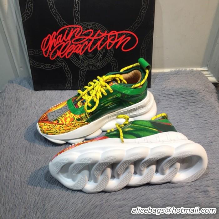 Super Quality Versace Chain Reaction Sneakers V5804 Green