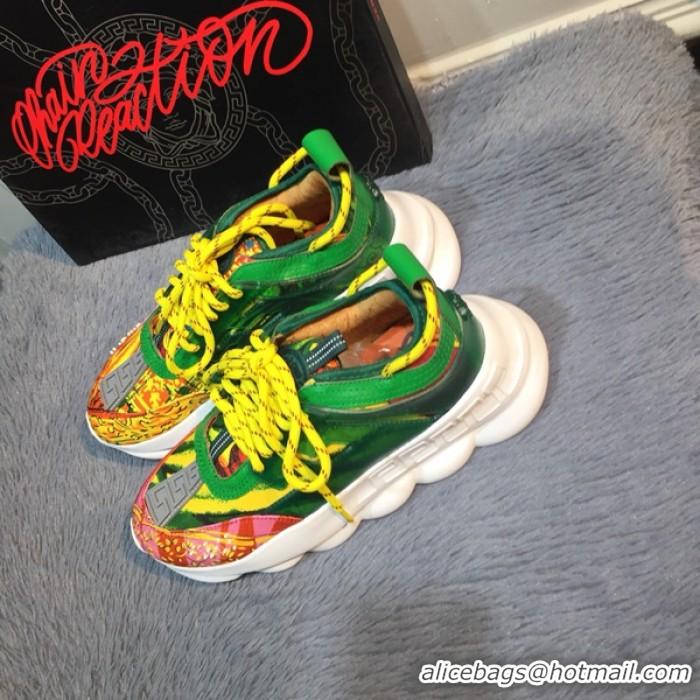 Super Quality Versace Chain Reaction Sneakers V5804 Green