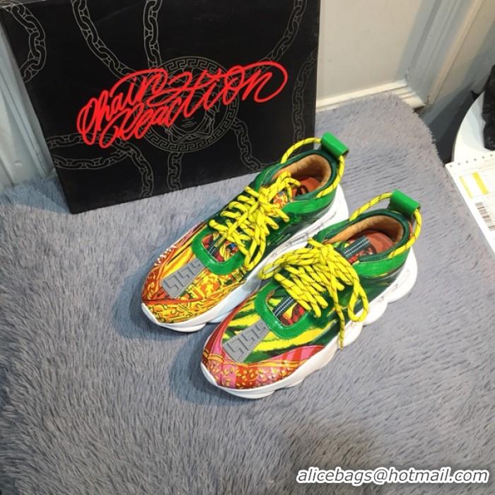 Super Quality Versace Chain Reaction Sneakers V5804 Green