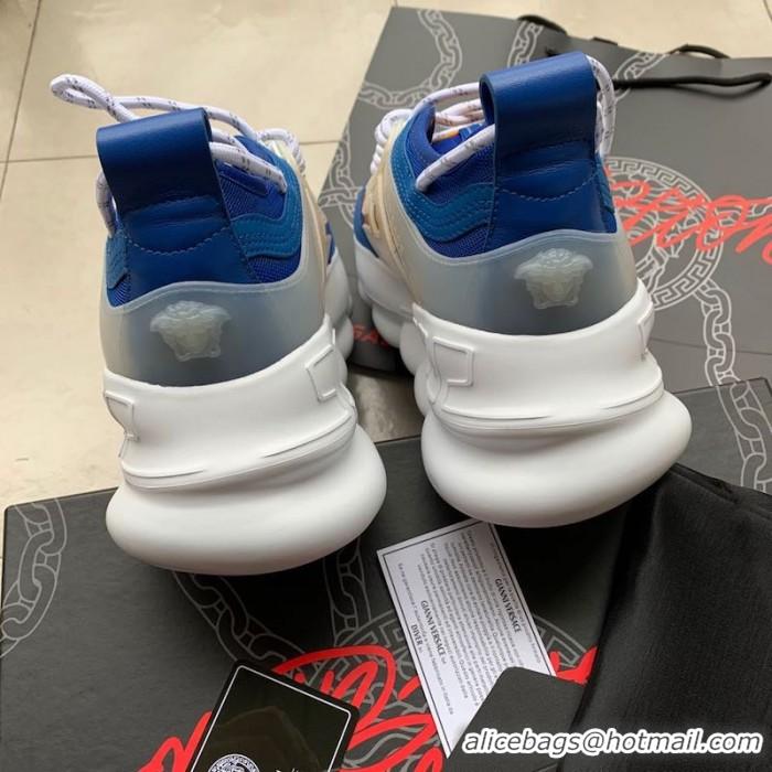 Grade Quality Versace Chain Reaction Sneakers V5805 Blue Color