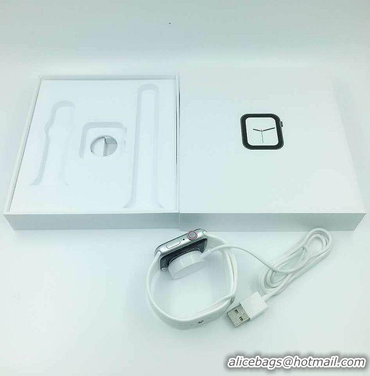 Grade Quality Apple Watch Silver Aluminum Case With White Spot Band AW8795