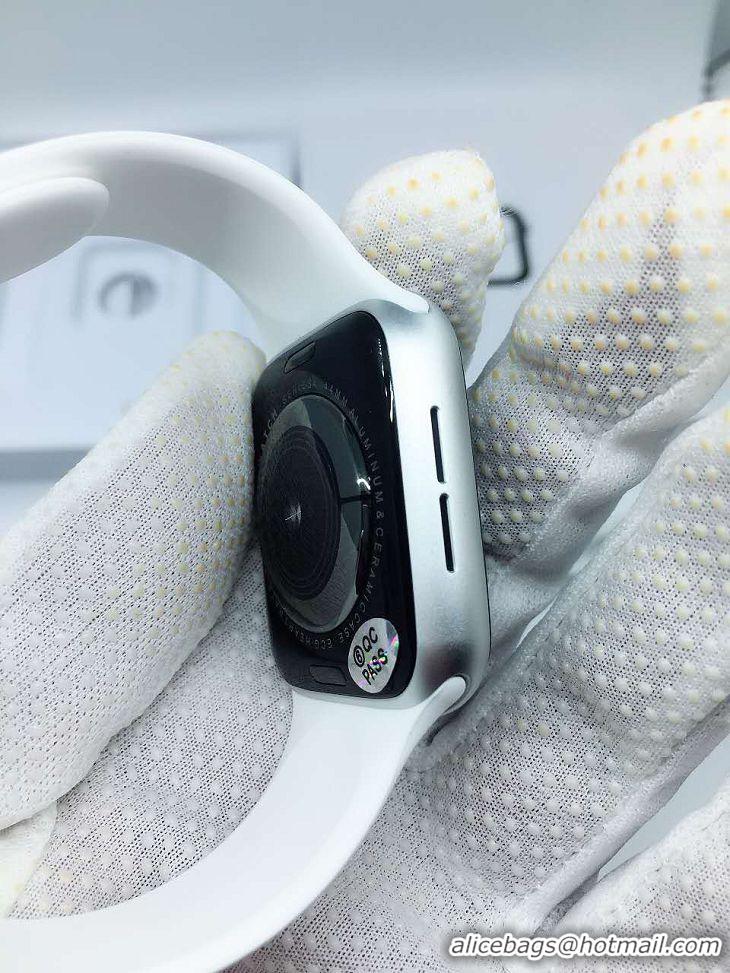 Grade Quality Apple Watch Silver Aluminum Case With White Spot Band AW8795