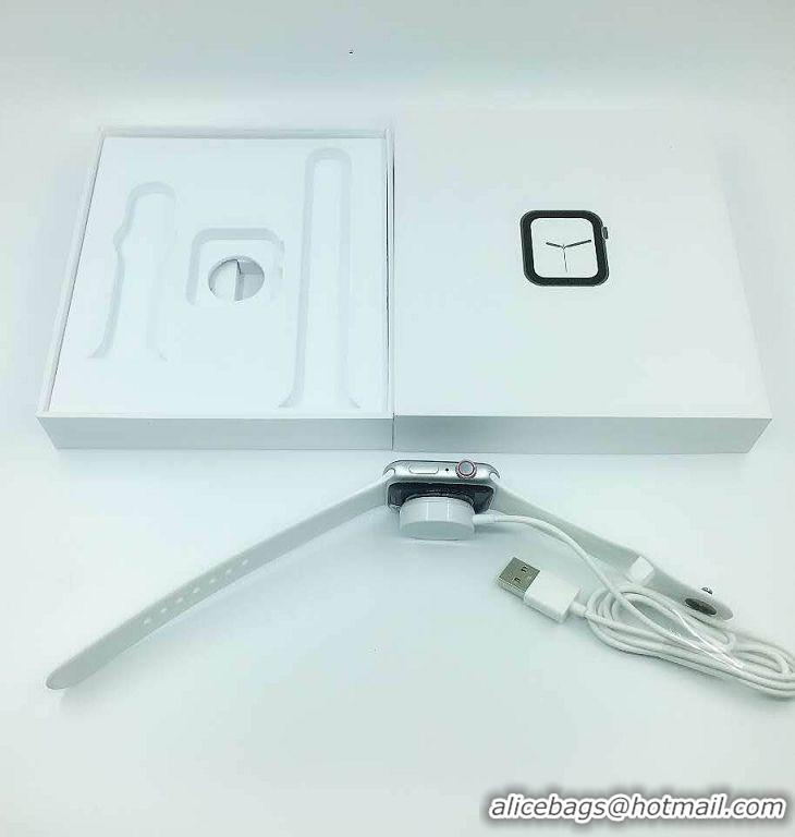 Grade Quality Apple Watch Silver Aluminum Case With White Spot Band AW8795