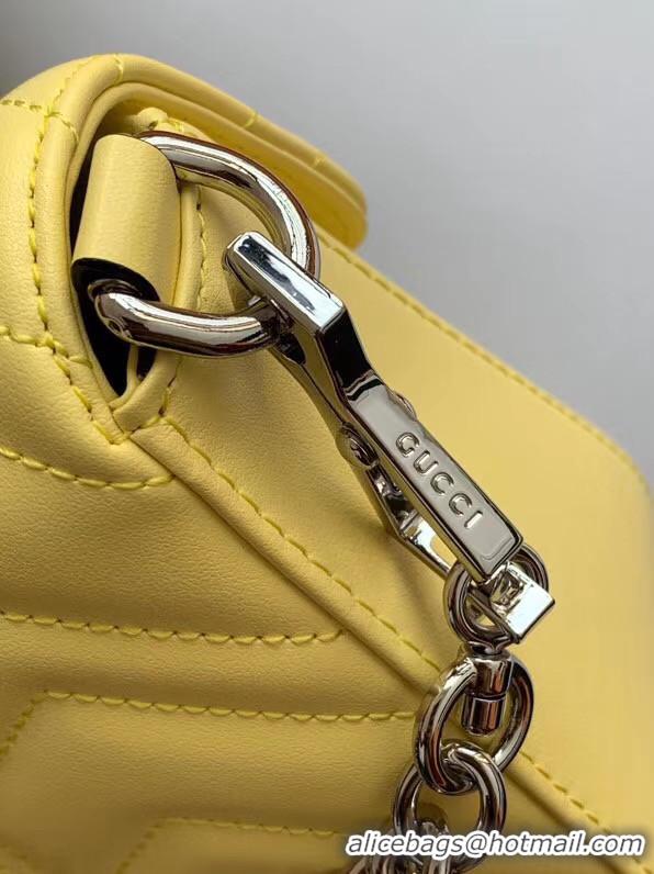 Reasonable Price Gucci GG Marmont mini top handle bag 547260 yellow