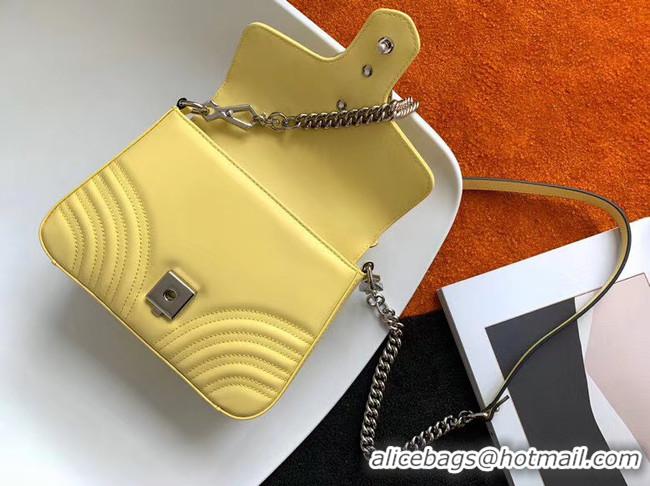 Reasonable Price Gucci GG Marmont mini top handle bag 547260 yellow