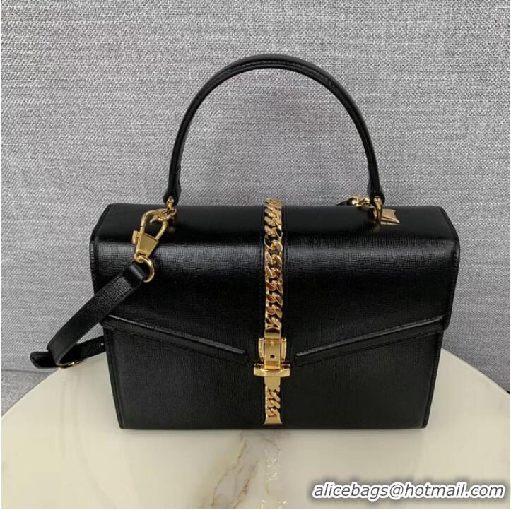 Buy Discount Gucci Sylvie 1969 small top handle bag 602781 black