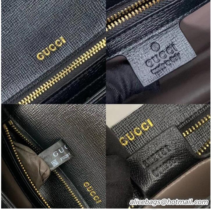 Buy Discount Gucci Sylvie 1969 small top handle bag 602781 black