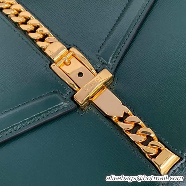 Most Popular Gucci Sylvie 1969 small top handle bag 602781 green