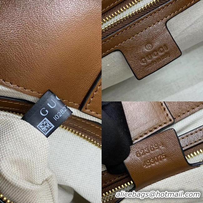 Top Quality Gucci 1955 Horsebit tote bag 623694 Brown