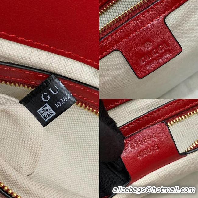 Low Cost Gucci 1955 Horsebit tote bag 623694 red