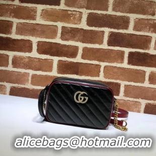 New Style Gucci GG Marmont Matelasse mini Bag 448065 black