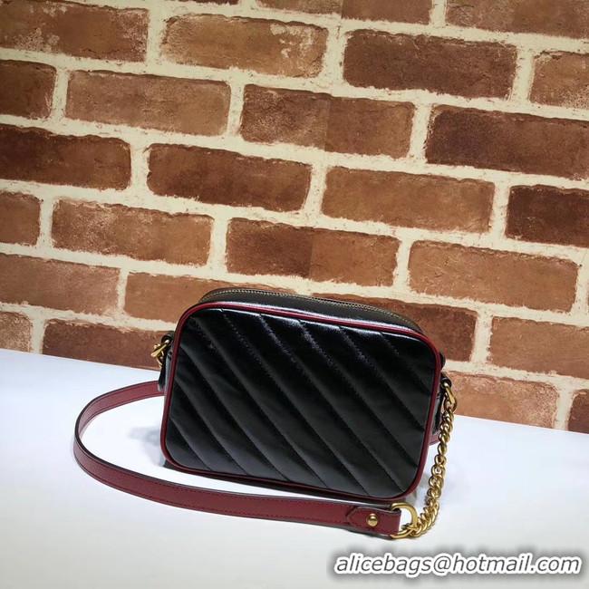 New Style Gucci GG Marmont Matelasse mini Bag 448065 black