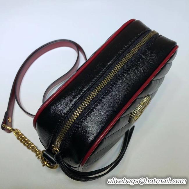 New Style Gucci GG Marmont Matelasse mini Bag 448065 black