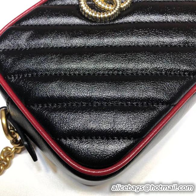 New Style Gucci GG Marmont Matelasse mini Bag 448065 black