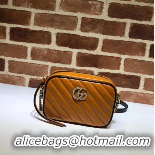 Well Crafted Gucci GG Marmont Matelasse mini Bag 448065 brown