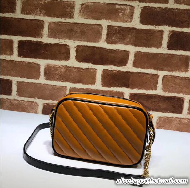 Well Crafted Gucci GG Marmont Matelasse mini Bag 448065 brown