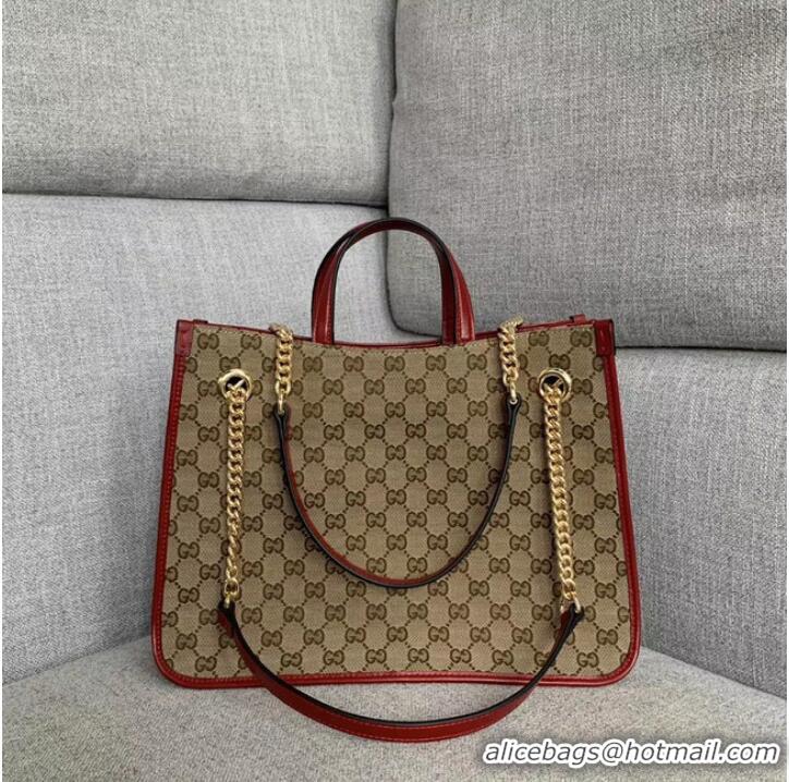 Traditional Discount Gucci 1955 Horsebit tote bag 621144 red