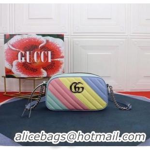 Good Quality Gucci GG Marmont Matelasse Shoulder Bag 447632 Multicolored