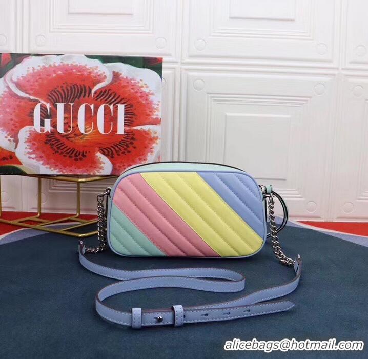 Good Quality Gucci GG Marmont Matelasse Shoulder Bag 447632 Multicolored