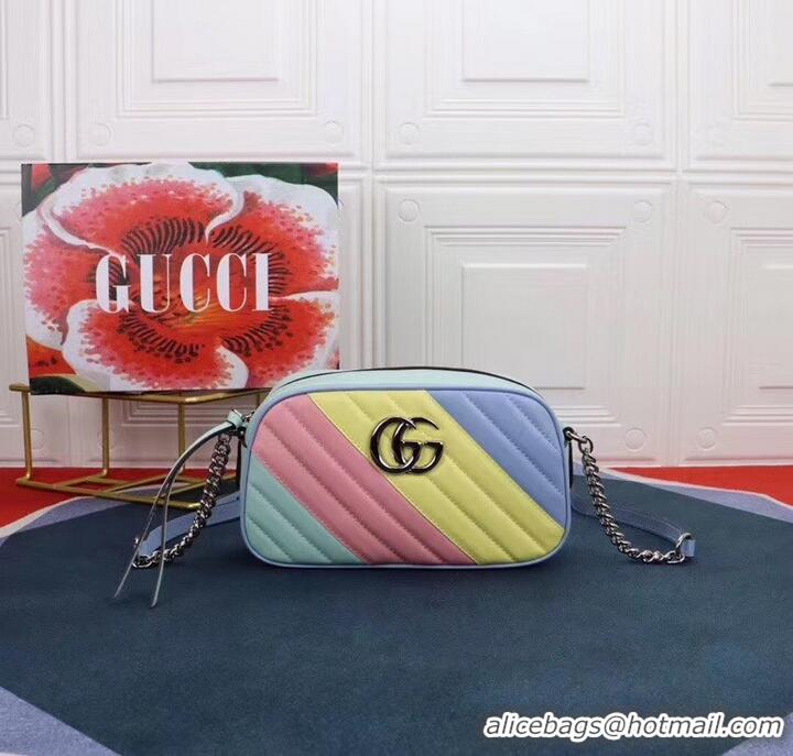 Good Quality Gucci GG Marmont Matelasse Shoulder Bag 447632 Multicolored