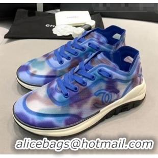 Buy Fashionable Chanel Classic Mesh Sneaker CC2040 Blue 2020