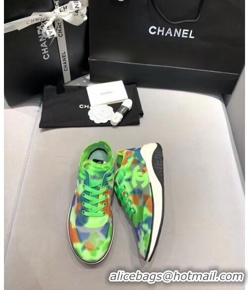 Unique Style Chanel Classic Mesh Sneaker CC2041 Green 2020