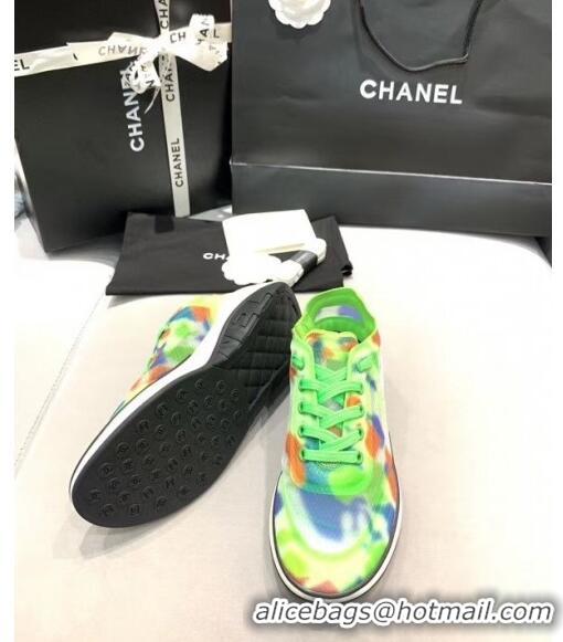 Unique Style Chanel Classic Mesh Sneaker CC2041 Green 2020