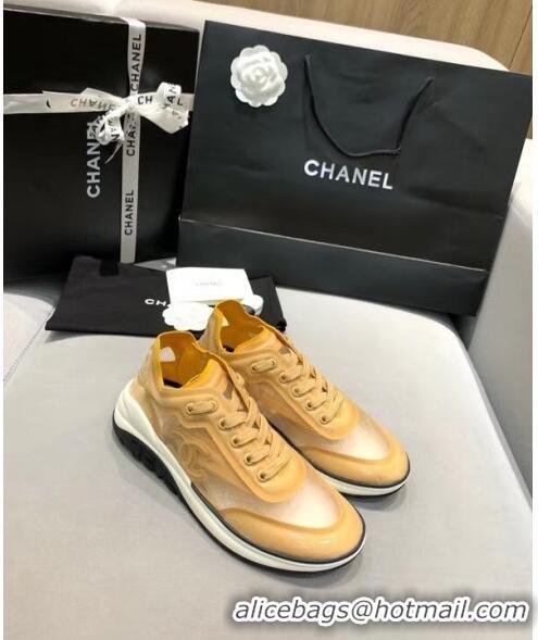 Low Cost Chanel Classic Mesh Sneaker CC2043 Apricot 2020