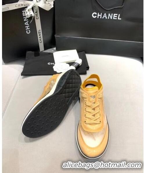 Low Cost Chanel Classic Mesh Sneaker CC2043 Apricot 2020