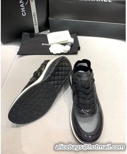 Trendy Design Chanel Classic Mesh Sneaker CC2044 Black 2020