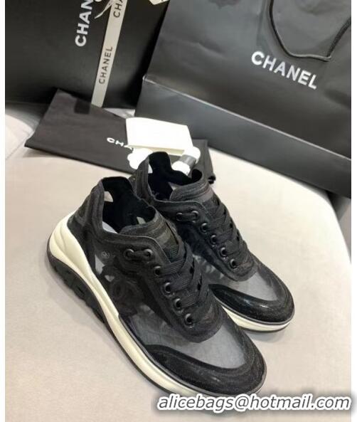 Trendy Design Chanel Classic Mesh Sneaker CC2044 Black 2020