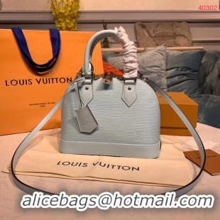 Luxury Classic LOUIS VUITTON M40302 EPI LEATHER ALMA SMALL LIGHT BLUE