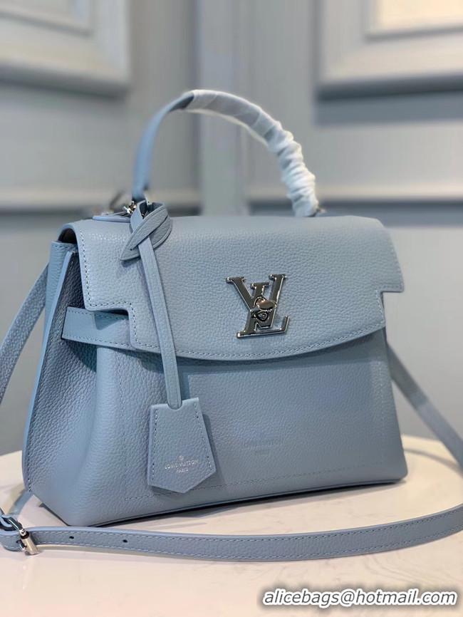 Top Quality Louis vuitton original LOCKME EVER BB M53937 light blue