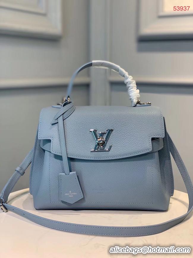 Top Quality Louis vuitton original LOCKME EVER BB M53937 light blue