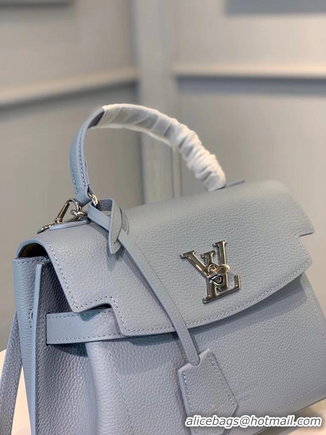 Top Quality Louis vuitton original LOCKME EVER BB M53937 light blue