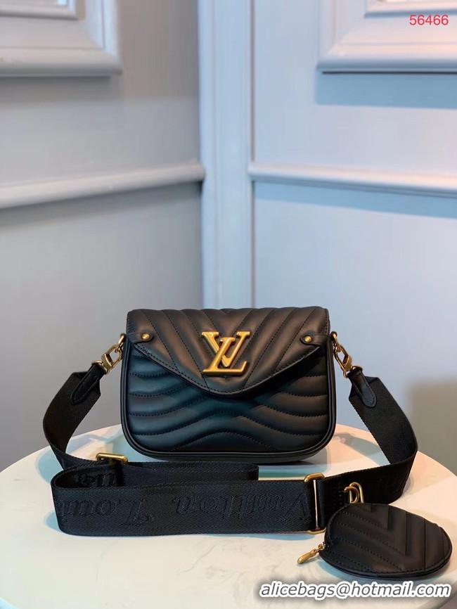 Buy Cheap LOUIS VUITTON NEW WAVE Shoulder Bag M56466 black