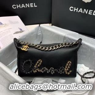 Wholesale Grade Chanel Original Soft Leather Small Shoulder bag AS0592 black