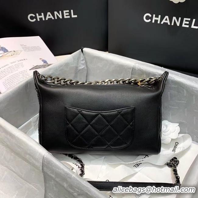 Wholesale Grade Chanel Original Soft Leather Small Shoulder bag AS0592 black